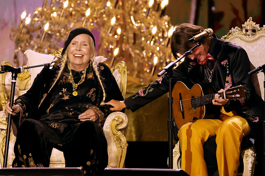 Joni Mitchell Jams with Elton John, Chappell Roan, Others at Bowl